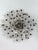 Filigree Flush Mount with Crystal Flowers from Maison Baguès, France, 1920s For Sale - Image 4 of 18