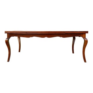 Hand Scraped French Country Refectory Harvest Farm Table - Made in Canada For Sale