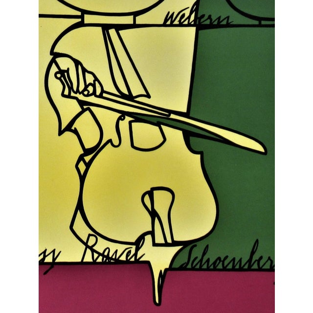 Modern Valerio Adami, Moments Musicaux de Six a Huit, 1975 For Sale - Image 3 of 6