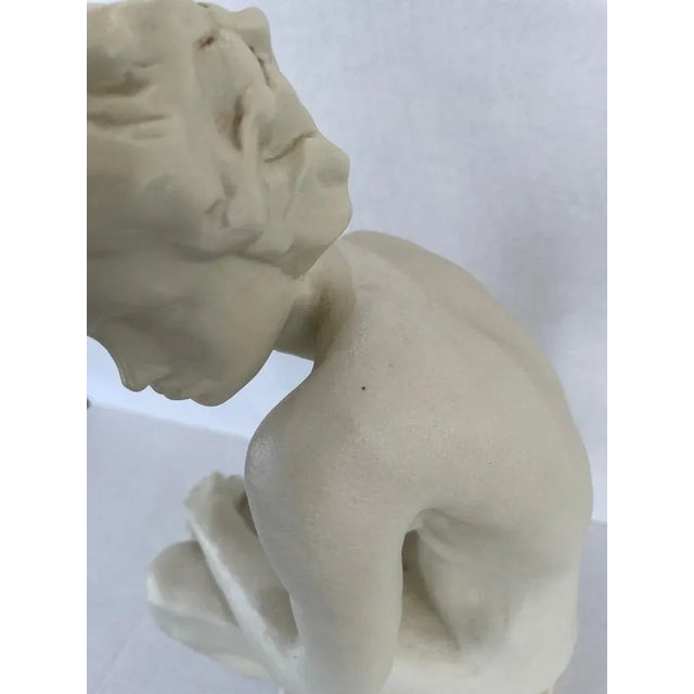 Mid-Century Klimsch for Rosenthal "Die Hockende" Nude Female Figure For Sale - Image 11 of 12