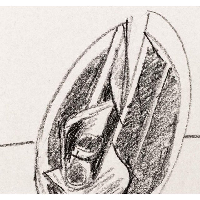 Abstract Seymour Lipton Sculpture Study Sketch, 1980 For Sale - Image 3 of 5