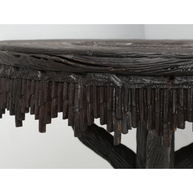 Antique Black Forest Game Table, Center Hall Table Dining Table Chairish