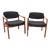 Vintage Mid Century Eck-Adams Walnut Armchairs - a Pair For Sale