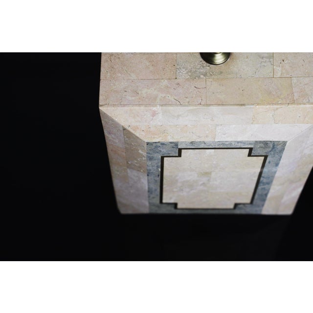 Mid-Century Modern Art Deco Italian Geometric Marble Table Lamp, 1980s For Sale - Image 18 of 18