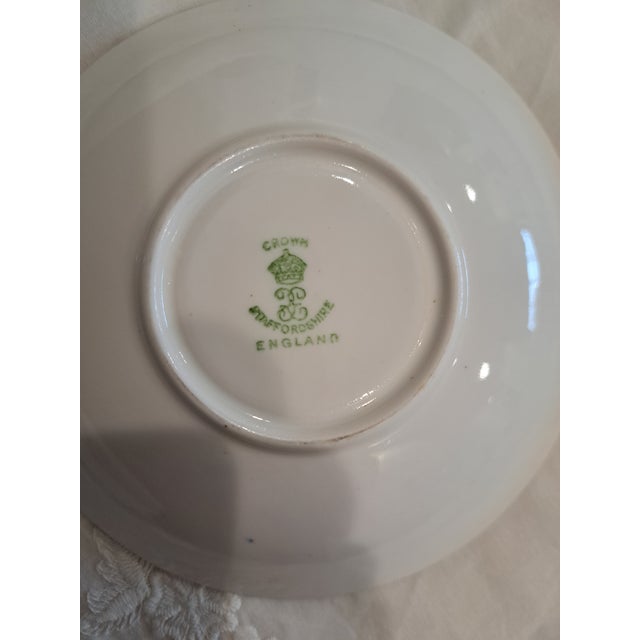 Vintage Footed Soup Bowls With Saucers - Set of 12 For Sale In Miami - Image 6 of 16