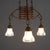 Art Nouveau Pendant Light in Glass and Metal For Sale - Image 3 of 14
