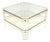 Mid-Century Modern Octagonal Acrylic Glass and Brass Coffee Table in the style of David Lange, 1970s For Sale