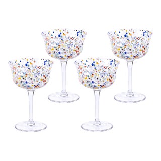 Spritz Confetti Cocktail Glasses, Set of 4 For Sale