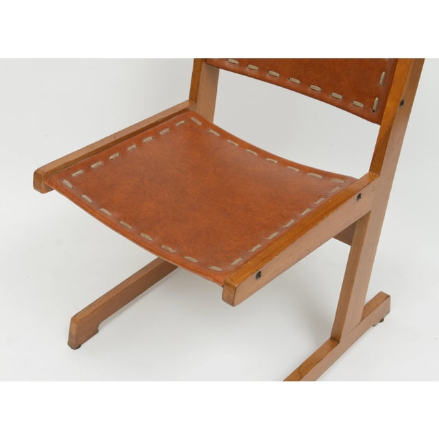 Mid 20th Century Mid-Century Colombian Leather Sling Chairs - a Pair For Sale - Image 5 of 12