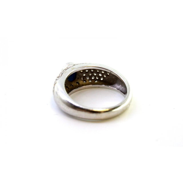 White Gold Ring with Brilliant-Cut Diamonds For Sale - Image 5 of 8