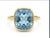 2020s Natural Aquamarine Ring in 14k Gold For Sale - Image 5 of 8