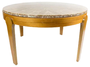 Round Stone Top Coffee Table, 1970s