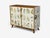 1930s Swedish Modern, Nordens Flora Cabinet, Brass, Floral Lithographs, Sweden, 1930s For Sale - Image 5 of 11