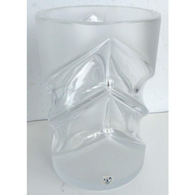 Peill & Putzler German MidCentury Crystal Vase Chairish