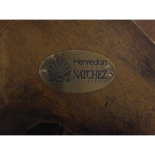 Henredon Mahogany Double Pedestal Inlaid Dining Table For Sale - Image 18 of 18