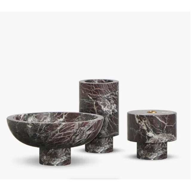 Stone Modern Coffee Table in Natural Italian Marble by Karen Chekerdjian For Sale - Image 7 of 9