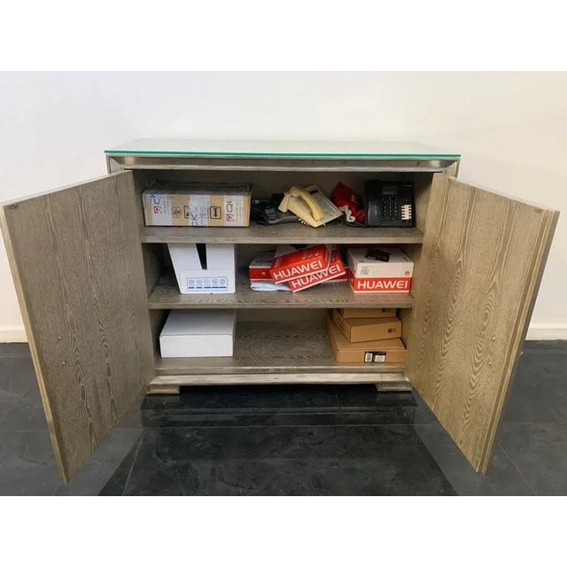 Credenza in Glossy Metal Leafs, 1980s For Sale - Image 11 of 12