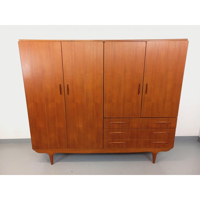 Vintage Scandinavian Teak Wardrobe, 1960s For Sale - Image 15 of 18