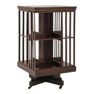 20th Century British Wooden Shelf on Wheels For Sale