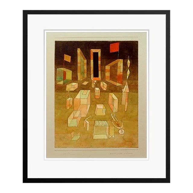 Paul Klee 'Non Compostion in Space' Archival Pigment Print Framed in Black Reproduction For Sale