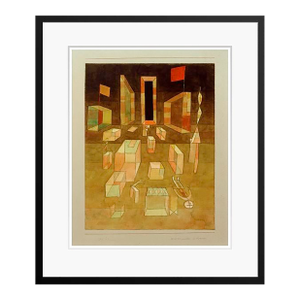 Paul Klee 'Non Compostion in Space' Archival Pigment Print Framed in Black Reproduction