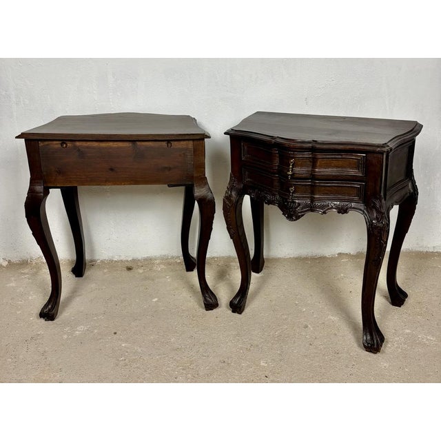 Mid-Century French Louis XV Style Nightstands, 1940, Set of 2 For Sale - Image 12 of 15