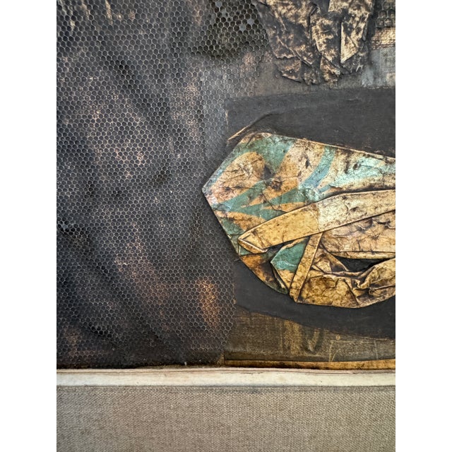 Abstract Vintage, Abstract Composition Framed Art by James Thomas , 1970 For Sale - Image 3 of 11