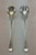 James Dixon & Sons 1980s Silver Pair Salad Servers, Salad Spoon & Salad Fork, Feather Edge For Sale - Image 4 of 14