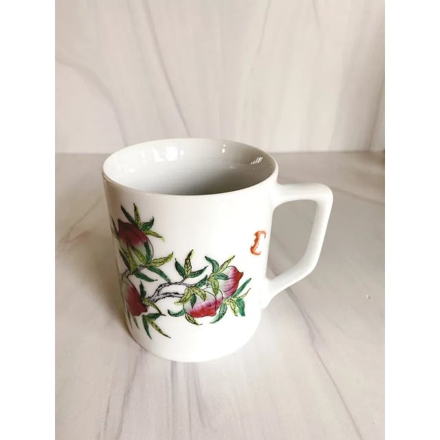 1970s Porcelain Chinoiserie Design Mug For Sale In Chicago - Image 6 of 6