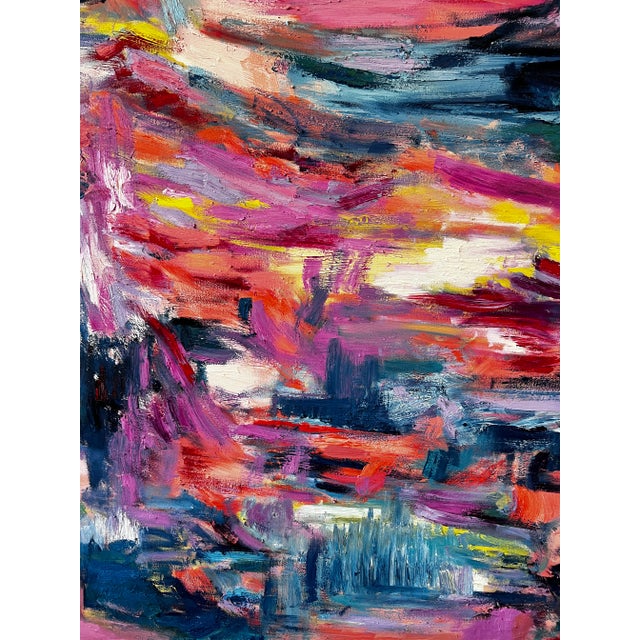 "What You Seek" Large Format Contemporary Abstract Mixed Media Painting by Monica Shulman For Sale In New York - Image 6 of 12