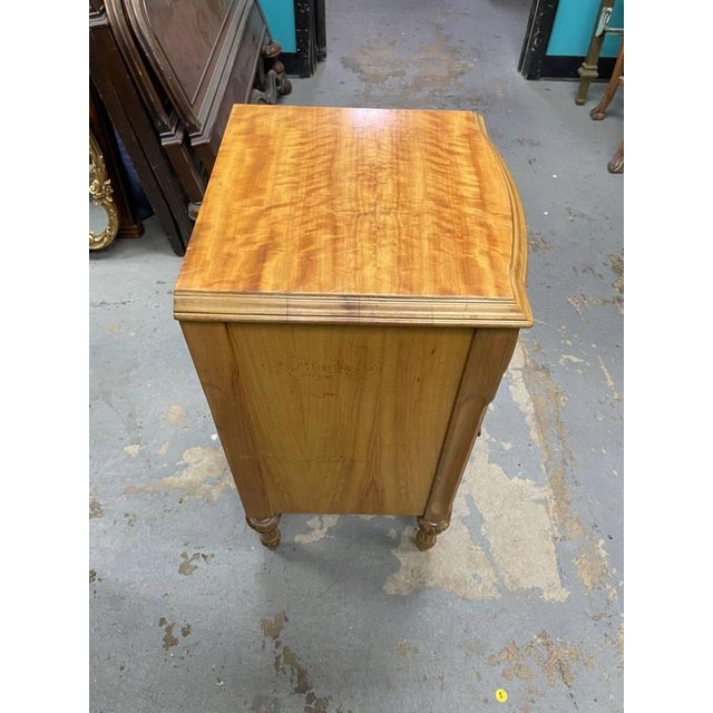 For sale a is a beautifully refinished antique French style nightsand. It is fully handcarved with a beveled top, indented...