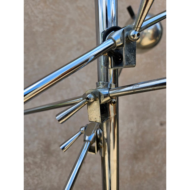 Triennale Floor Lamp by Robert Sonneman Mid Century Modern Orbiter Chrome For Sale - Image 18 of 18