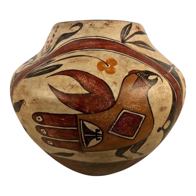 Acoma Polychrome Storage Jar Reproduction For Sale
