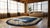 1900s Navy Blue Floral Antique Chinese Peking Rug 6'2" X 8'10" Knotted Wool Carpet For Sale - Image 10 of 12