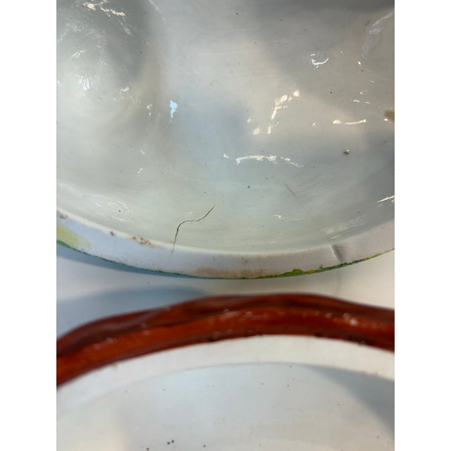 Black 19th Century Antique Staffordshire Hen on Nest Tureen For Sale - Image 8 of 9