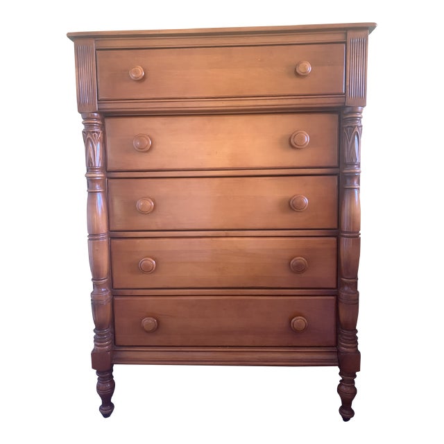 1930s Empire Furniture Company Maple Highboy Dresser Chairish