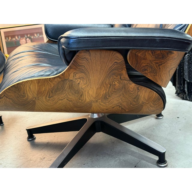 1970’s Herman Miller Rosewood Eames Lounge Chair & Ottoman For Sale - Image 13 of 18