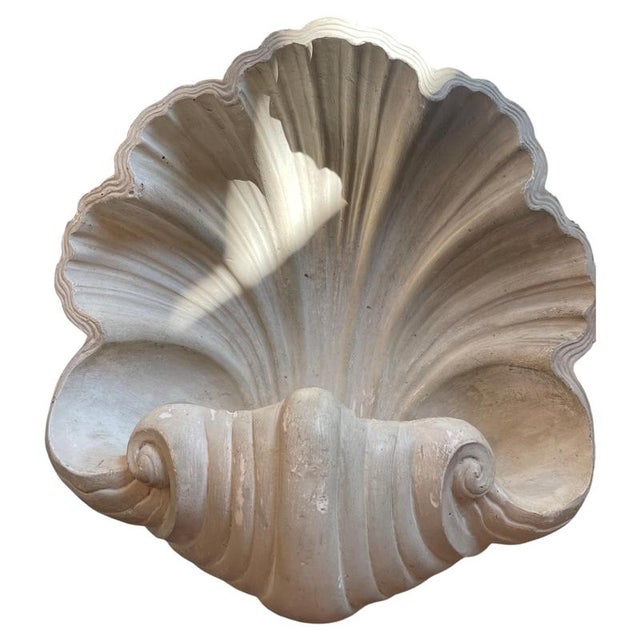 Plaster Shell Wall Lamp, 1950s For Sale - Image 13 of 13