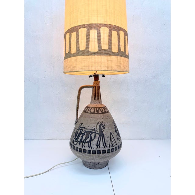 Ceramic Aegina Floor Lamp by Hans Welling for Ceramano, 1960s For Sale - Image 7 of 16