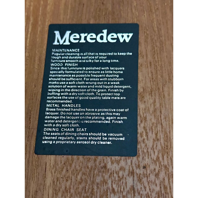 1960s Vintage English Meredew Folding Table in Teak, 1960s For Sale - Image 5 of 9