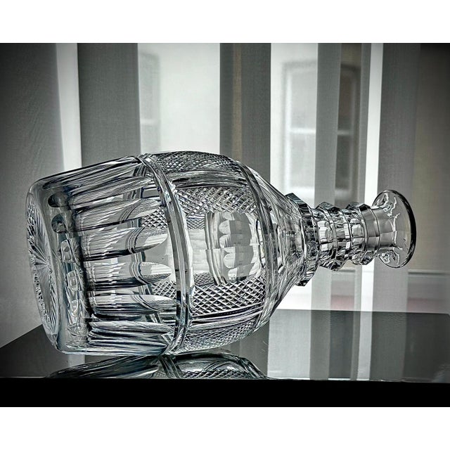 Vintage French Magnum Cut Crystal Decanter with Numbered Stopper, 1950s For Sale - Image 15 of 17