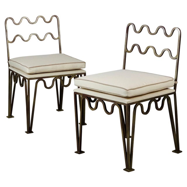 Méandre' Side Chairs by Design Frères - A Pair For Sale - Image 11 of 11