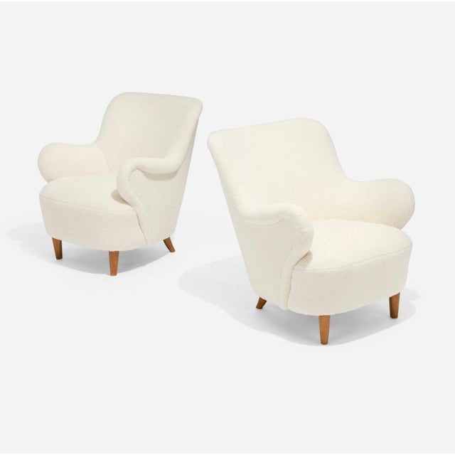 Pair of Berg Swedish Club Chairs Circa 1945 Attributed to Gustav Axel For Sale - Image 11 of 18