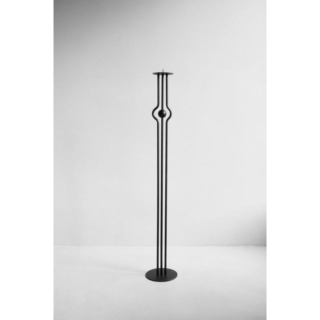 Ritual Candleholder III Second Edition by Valeria Vasi Materials: Iron Dimensions: Ø 20 x H 125 cm. Inspired by medieval...
