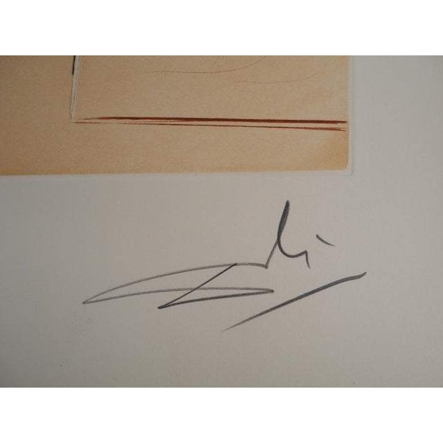 Salvador Dali (1904-1989) Don Quixote and Sancho Panza, 1968 Original etching and aquatint Second state, with the passage...