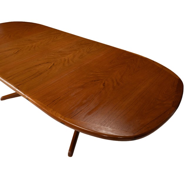 Sun Cabinet Co. Danish Modern Solid Teak Expanding Dining Table Hidden Leaves For Sale - Image 10 of 17
