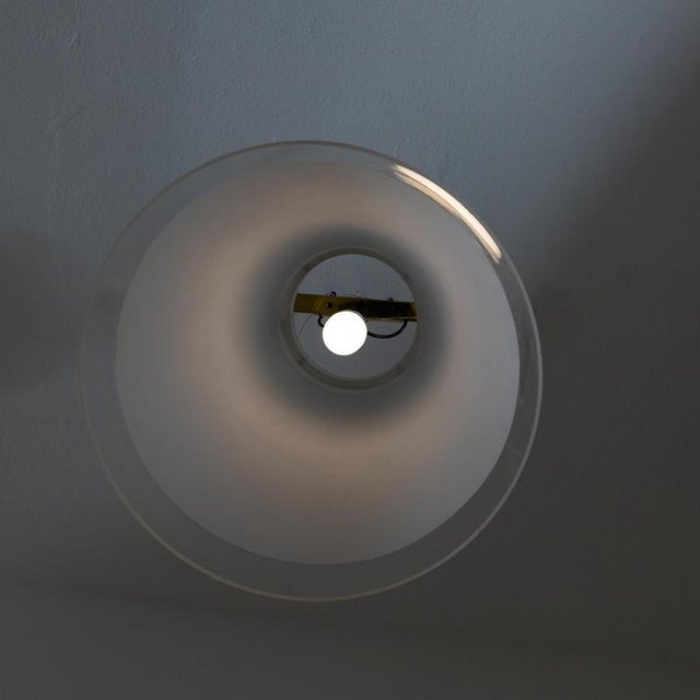 Ceiling Lamp with Conical Diffuser In Satin Glass For Sale - Image 6 of 11