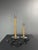 Pencil Reed Rattan Bamboo and Chrome Table Lamps, 1980s, Set of 2 For Sale - Image 4 of 18