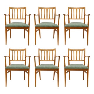 Set of Six Dining Chairs by Carl Malmsten, 1950 For Sale