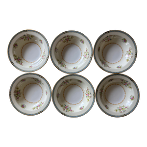 Set of 6 Vintage Porcelain Noritake Small Bowls